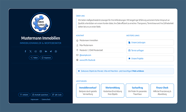 Muster 1001 - Immobilien/Immobilienmakler