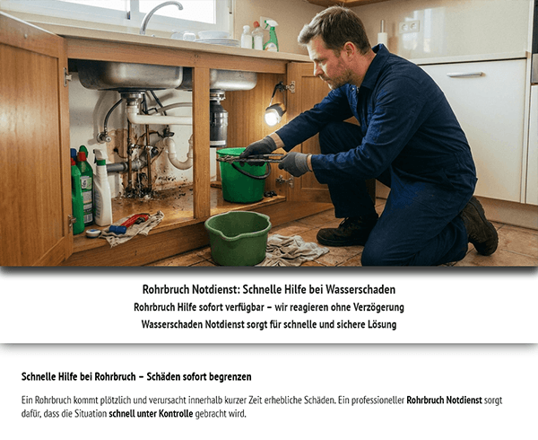Muster 2020 - Rohrbruchnotdienst