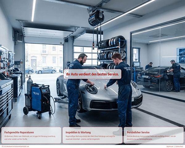 Muster 4005 - Autowerkstatt