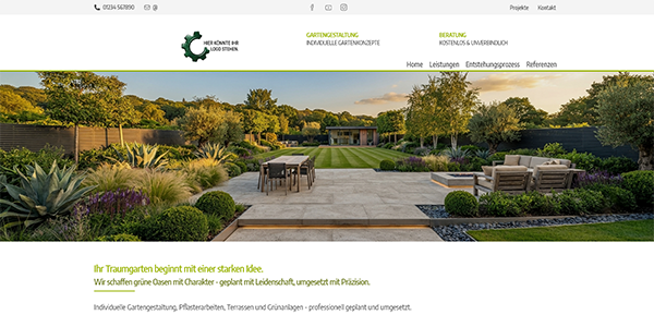 Muster 5001 - Gartenbau/Gartengestaltung